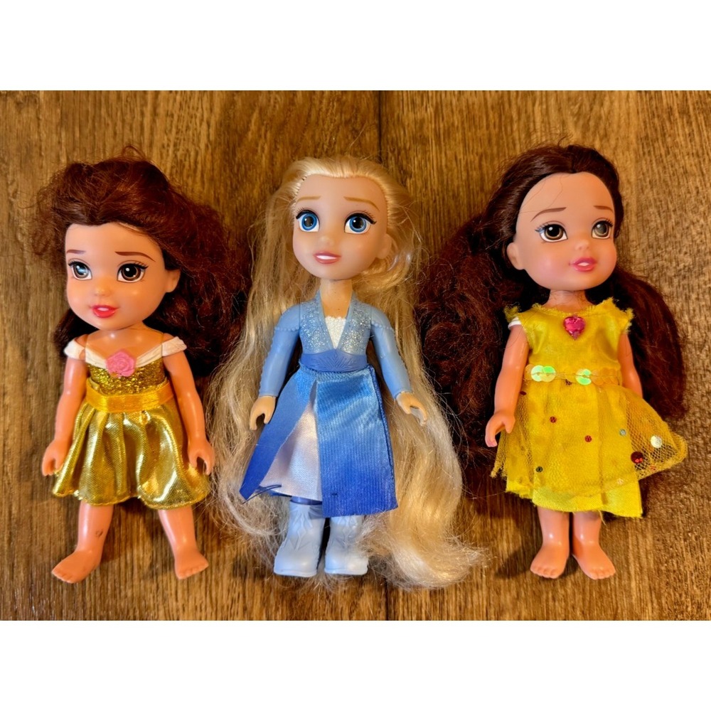 Disney Princess‎ Dolls 6" Belle Elsa Jakks Pacific Figures Frozen Beauty Beast